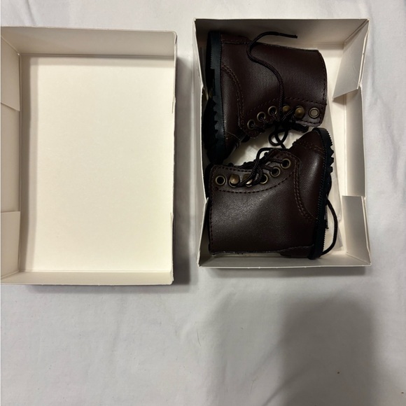 American Girl Of Today Blue Ribbon Riding Outfit Brown Lace Up Boots Shoes Only - Picture 1 of 4